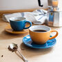 Colourful Espresso Cup And Saucer Set, thumbnail 1 of 7