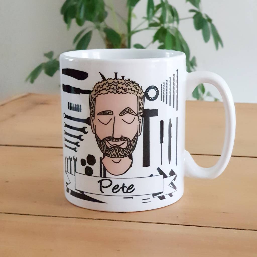 Personalised He Loves Diy Fathers Day Mug, 1 of 5