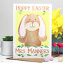 Personalised Bunny Teacher Easter Card, thumbnail 1 of 4
