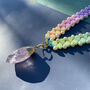 Handmade Pastel Rainbow Rose Quartz Crystal Necklace, thumbnail 6 of 10
