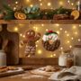 Handmade Felt Mini Christmas Pudding Wreath Hanging Dec, thumbnail 2 of 2