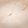 Pearl Back Drop Necklace Lariat For Wedding, thumbnail 6 of 12