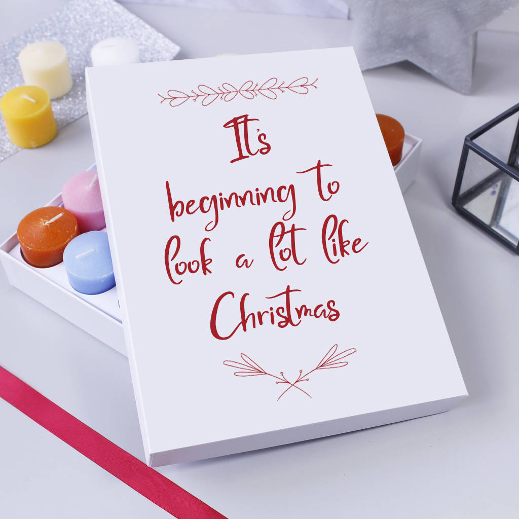 Christmas Quote Scented Advent Calendar By Olivia Morgan Ltd