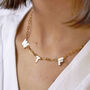 Mother Of Pearl Personalised Letter Necklace, thumbnail 1 of 8