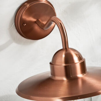Copper Outdoor Fisherman's Wall Light, 4 of 6