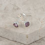 Sterling Silver Birthstone Stud Earrings, thumbnail 5 of 12