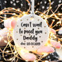 Can't Wait To Meet You Daddy Ceramic Decoration, thumbnail 1 of 3