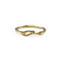 Dainty Organic Flow Gold Ring, thumbnail 5 of 7