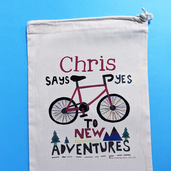 Personalised Cycling Adventures Storage Bag, 5 of 6