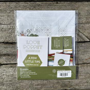 Life Is Sweet Modern Cross Stitch Kit, 3 of 5