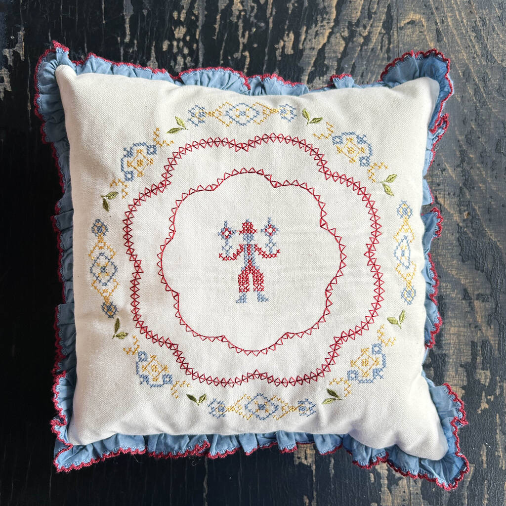 Cross Stitch Cushion Boy, 1 of 5