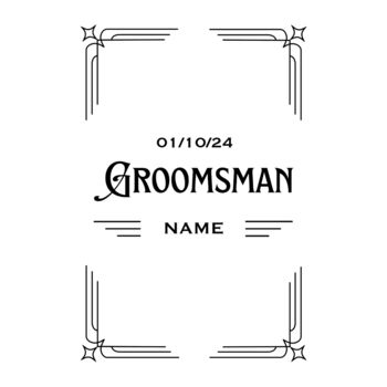 Personalised Groomsman Monkey Shoulder Whisky And Ginger Ale Wedding Tin Gift Set, 2 of 4