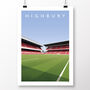 Arsenal Fc Highbury West Stand North Bank Poster, thumbnail 2 of 7