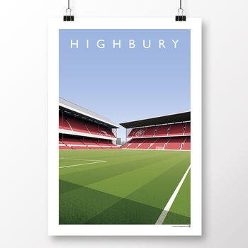 Arsenal Fc Highbury West Stand North Bank Poster, 2 of 7