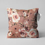 Rose Themed Brown Soft Cushion Cover, thumbnail 1 of 7