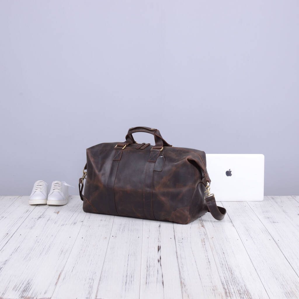 leather look holdall