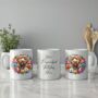 Personalised Labradoodle Summer Floral Dog Wreath Cushion And Mug Gift Bundle, thumbnail 2 of 4