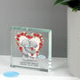 Personalised Me To You Rose Heart Crystal Block, thumbnail 4 of 5