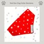 Red And White Star Dog Bandana/Scarf, thumbnail 1 of 3