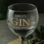 Personalised Gin And Tonic Balloon Glass, thumbnail 3 of 4