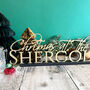 Personalised Christmas At Surname Wooden Sign Decoration, thumbnail 2 of 7