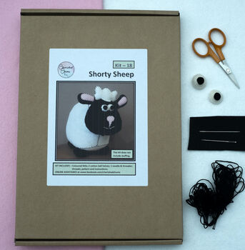 Shorty The Sheep Letterbox Stitch Kit, 2 of 5