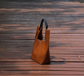 Genuine Leather Designer Tote Handbag, 2 of 9