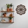 Round Wooden Mandala Modern Floral Wall Art Elegance, thumbnail 6 of 12