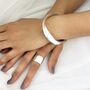 Sterling Silver Twisted Bangle Bracelet Cuff, thumbnail 2 of 5