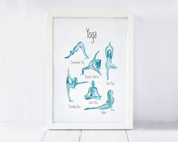 Yoga Poses Art Print, 2 of 4