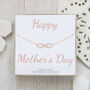 Rose Gold Infinity Necklace, Happy Mothers Day, thumbnail 1 of 4