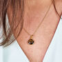 18ct Gold Plated Tigers Eye Protection Crystal Necklace, thumbnail 2 of 7