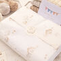 Personalised Sage Green Baby Blanket – Mini Stripe Design, thumbnail 6 of 12