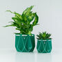 Origami Self Watering Eco Plant Pot: 10cm | Sea Waste, thumbnail 10 of 11