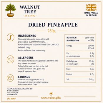 Crystallised Pineapple Rings Gift Box – 250g, 5 of 7