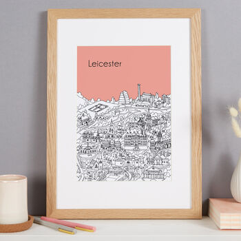 Personalised Leicester Print, 5 of 11