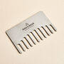 Personalised Stainless Steel Wallet Beard Comb, thumbnail 2 of 3