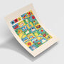 Vintage Alphabet Blocks Children's Fine Art Print, thumbnail 4 of 4