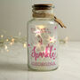 Unicorn LED Light Up Personalised Glass Jar, thumbnail 4 of 4