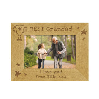 Fathers Day Gifts Engraved Photo Frame 6x4, 2 of 5