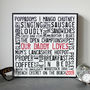 Personalised 'Loves' Typographic Artwork, thumbnail 8 of 12
