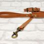 Waterproof Dog Collar And Lead Set Light Brown, thumbnail 1 of 3