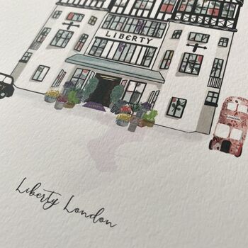 Illustration Of Liberty Of London A4 Print, 4 of 4