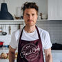 Personalised Head Chef Apron, Perfect Gift For Him, thumbnail 1 of 12