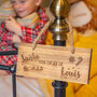 Personalised Santa Stop Here Wooden Sign, thumbnail 1 of 5