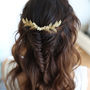 Irina Bridal Gold Leaf Hair Vine, thumbnail 2 of 4