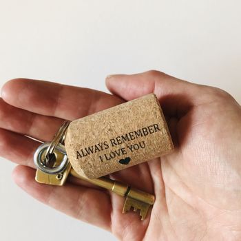 Personalised Champagne Cork Key Ring, 3 of 3
