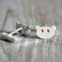Cat Cufflinks With Citrine Eyes, thumbnail 3 of 4