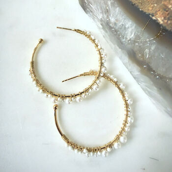 Isla Pearl Hoops, 5 of 8