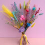 Rainbow Dried Flower Arrangement With Pampas, thumbnail 1 of 6